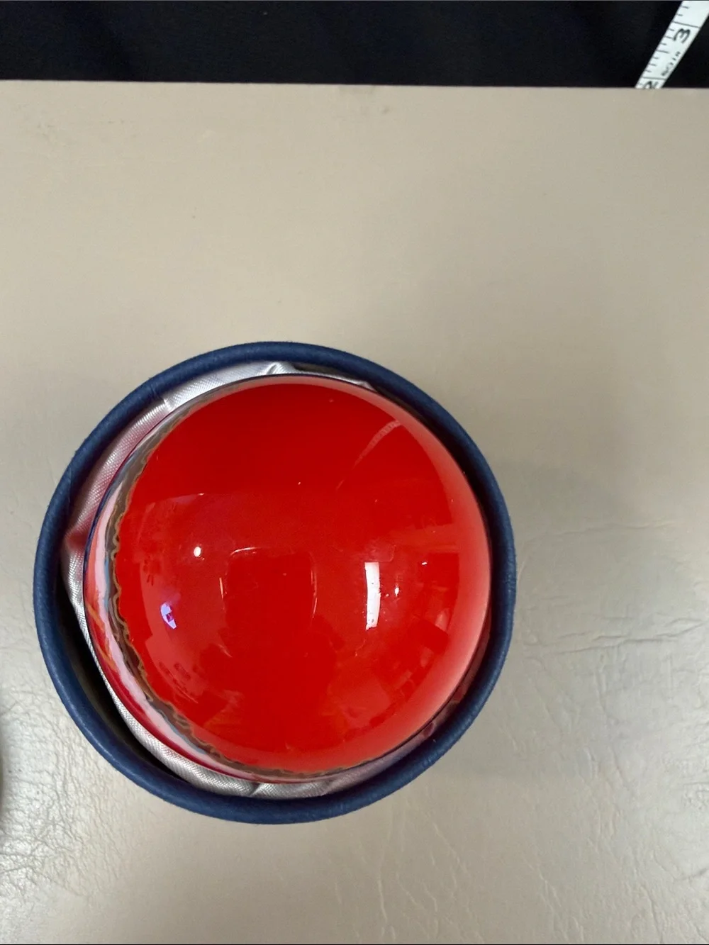 'Four Calling Birds' Red Hand-Painted Glass Ornament 2010
